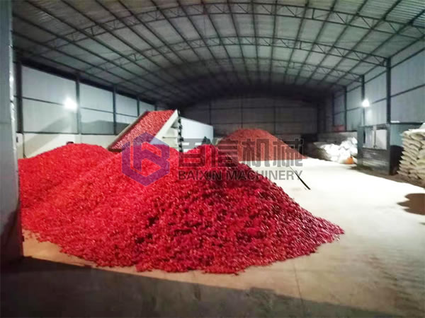 網帶辣椒烘干機案例